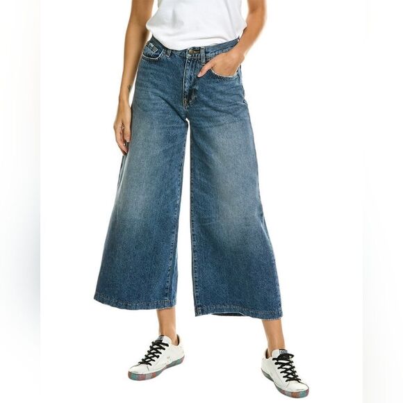 NWT Current/Elliott Wide Leg Crop - Bromes - Picture 8 of 10